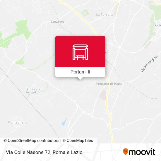 Mappa Via Colle Nasone 72