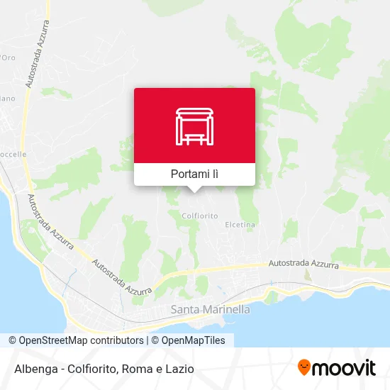 Mappa Albenga - Colfiorito