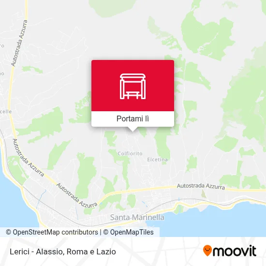 Mappa Lerici - Alassio