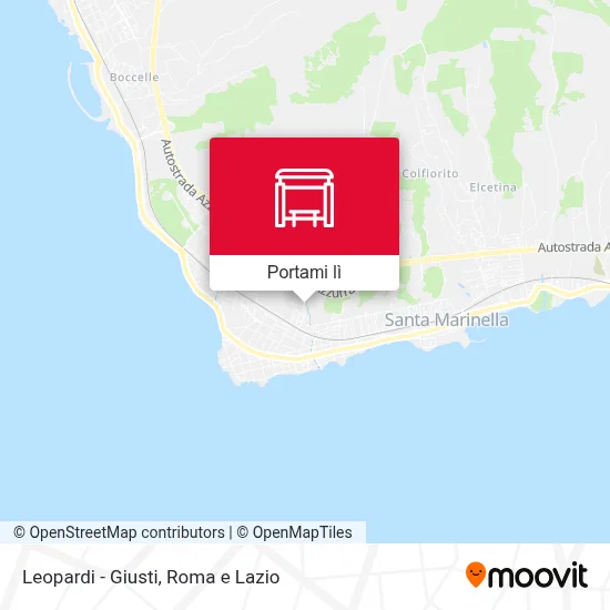 Mappa Leopardi - Giusti