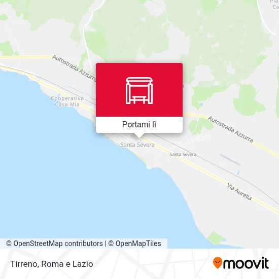 Mappa Tirreno