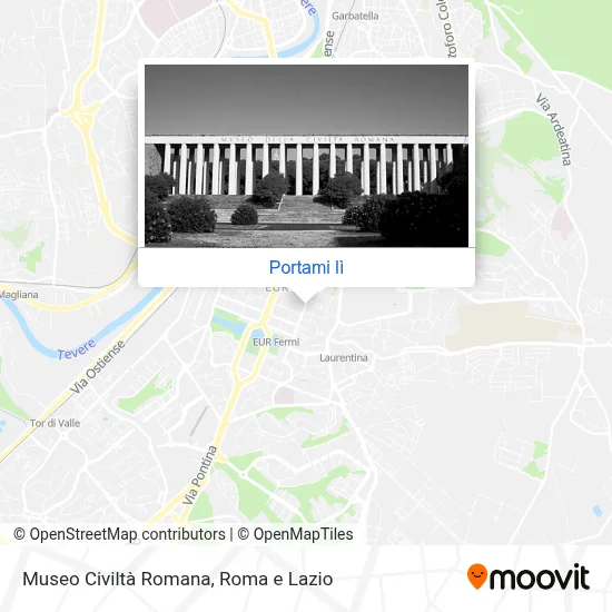 Mappa Museo Civiltà Romana