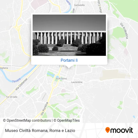 Mappa Museo Civiltà Romana