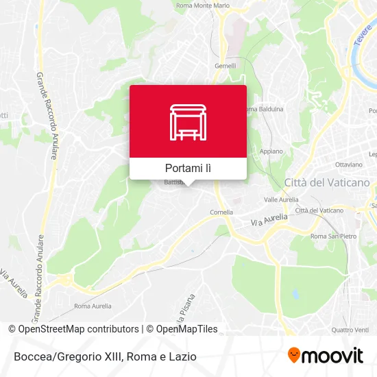 Mappa Boccea/Gregorio XIII