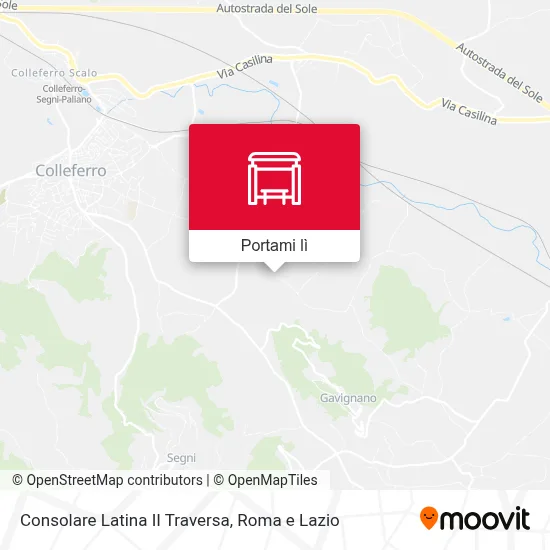 Mappa Consolare Latina II Traversa