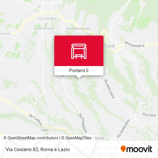 Mappa Via Cesiano 82
