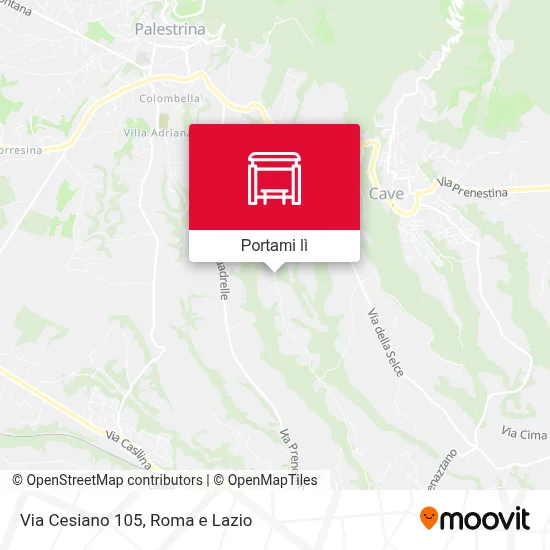 Mappa Via Cesiano 105