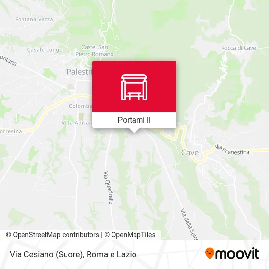 Mappa Via Cesiano (Suore)
