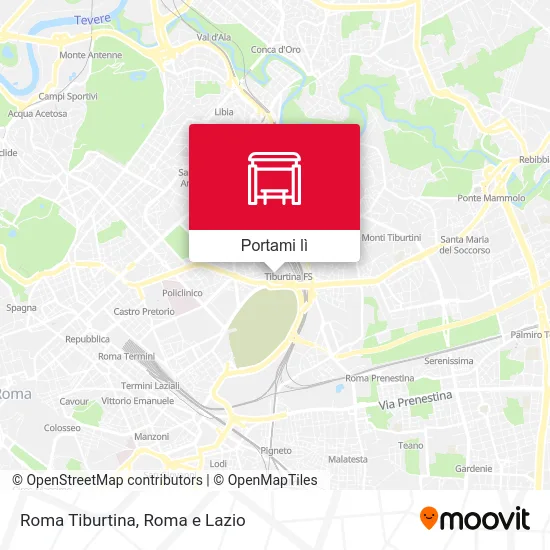 Mappa Roma Tiburtina