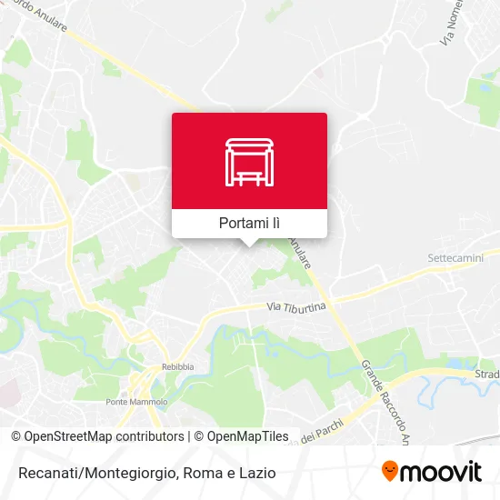 Mappa Recanati/Montegiorgio