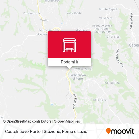 Mappa Castelnuovo Porto | Stazione