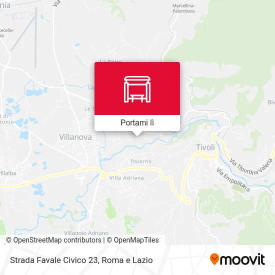 Mappa Strada Favale Civico 23
