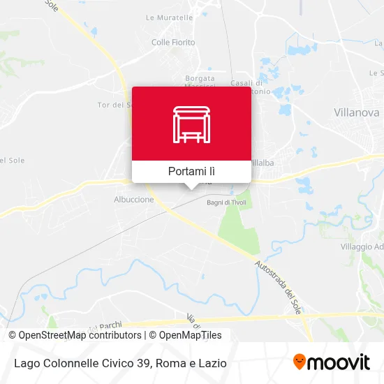 Mappa Lago Colonnelle Civico 39