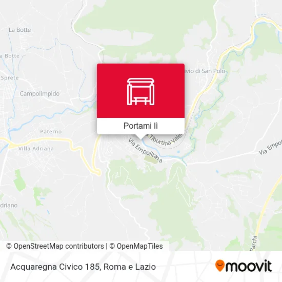 Mappa Acquaregna Civico 185