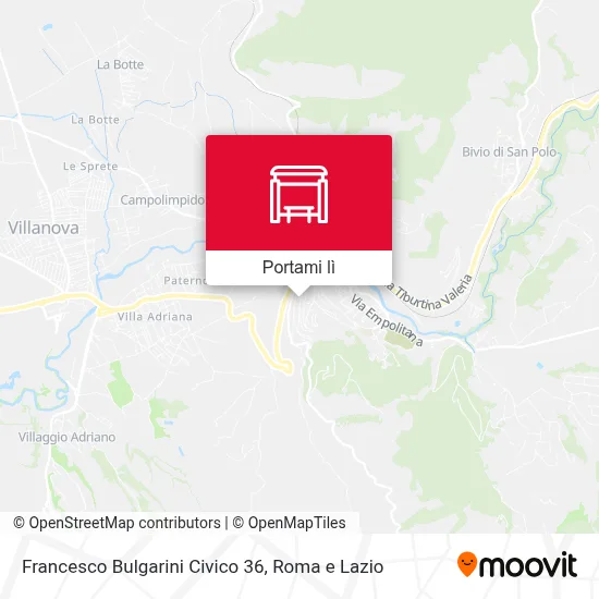 Mappa Francesco Bulgarini Civico 36