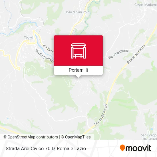 Mappa Strada Arci Civico 70 D