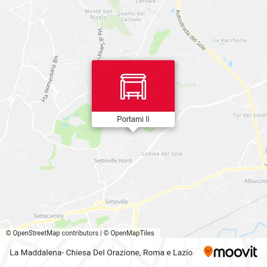 Mappa La Maddalena- Chiesa Del Orazione