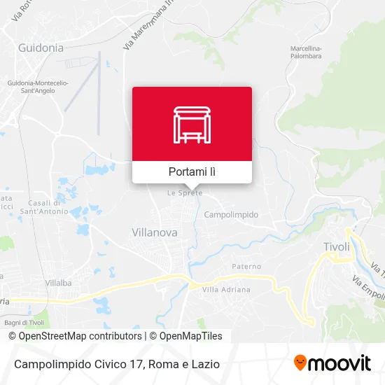 Mappa Campolimpido Civico 17
