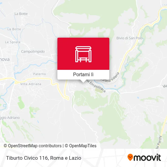 Mappa Tiburto Civico 116