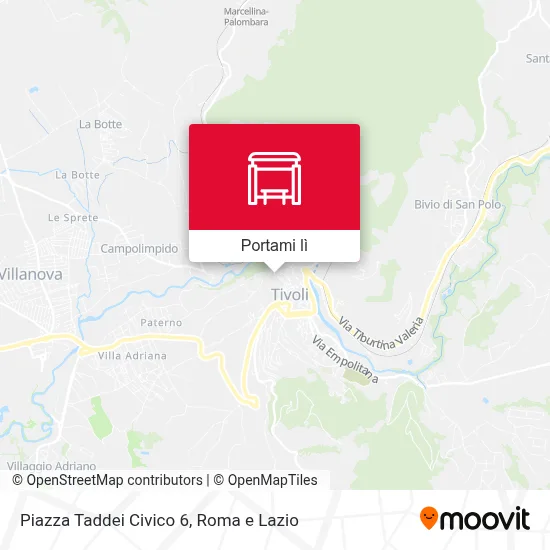Mappa Piazza Taddei Civico 6