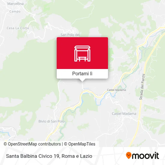Mappa Santa Balbina Civico 19