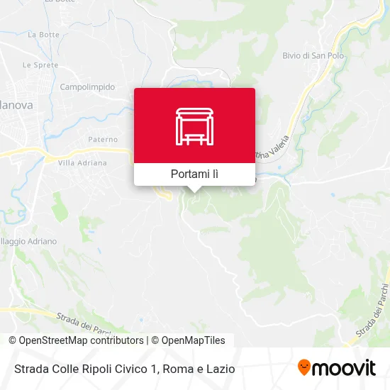 Mappa Strada Colle Ripoli Civico 1