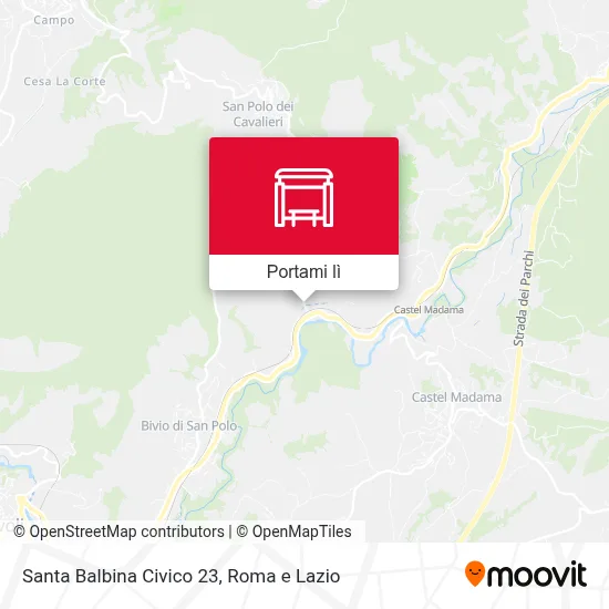 Mappa Santa Balbina Civico 23