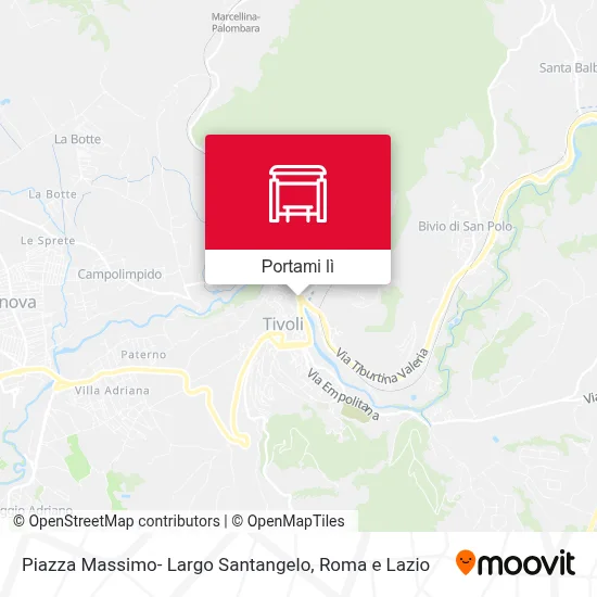 Mappa Piazza Massimo- Largo Santangelo