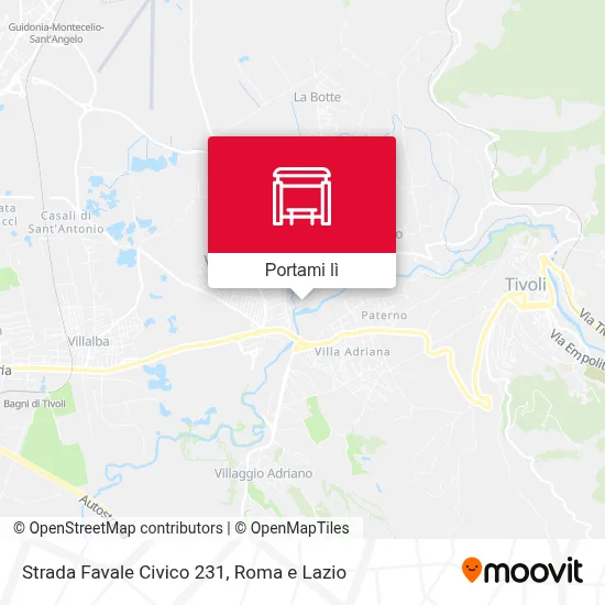Mappa Strada Favale Civico 231