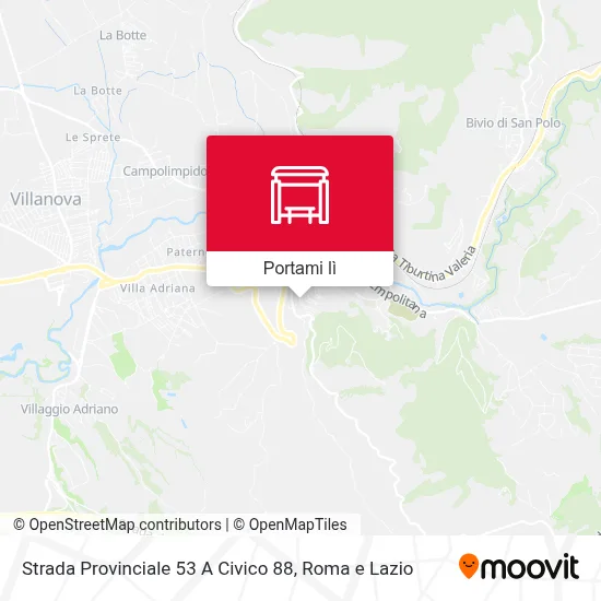 Mappa Strada Provinciale 53 A Civico 88