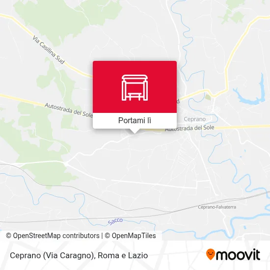 Mappa Ceprano (Via Caragno)