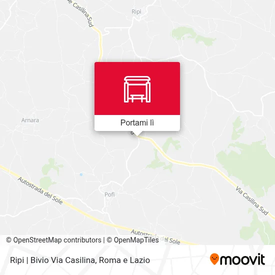 Mappa Ripi | Bivio Via Casilina