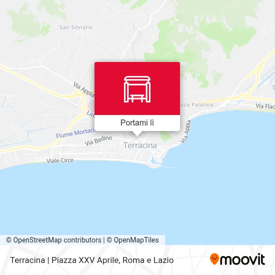 Mappa Terracina | Piazza XXV Aprile