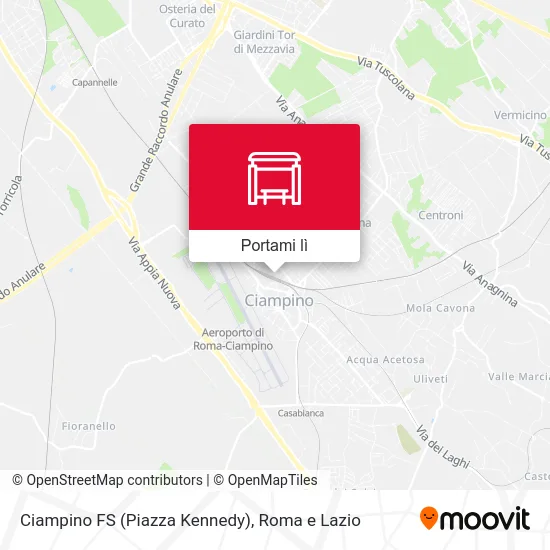 Mappa Ciampino FS (Piazza Kennedy)