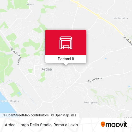 Mappa Ardea | Largo Dello Stadio