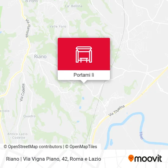 Mappa Riano | Via Vigna Piano, 42