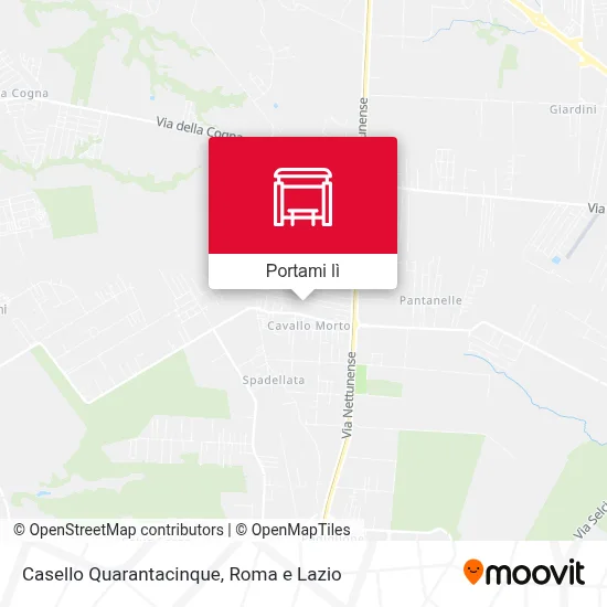 Mappa Casello Quarantacinque