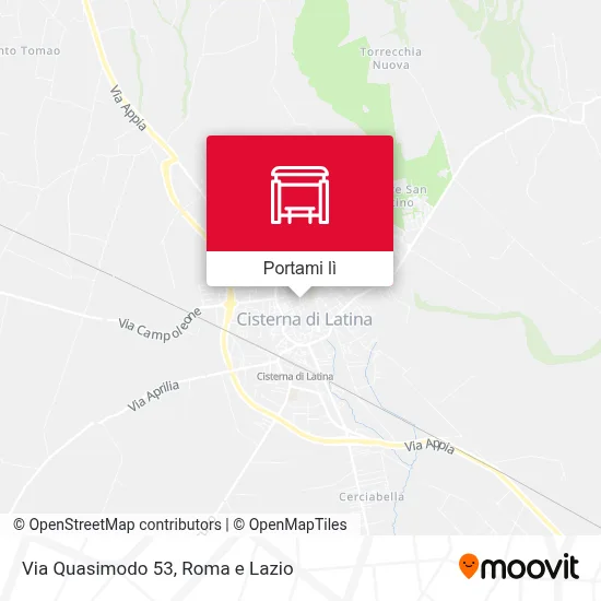 Mappa Via Quasimodo 53