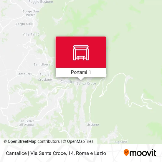Mappa Cantalice | Via Santa Croce, 14