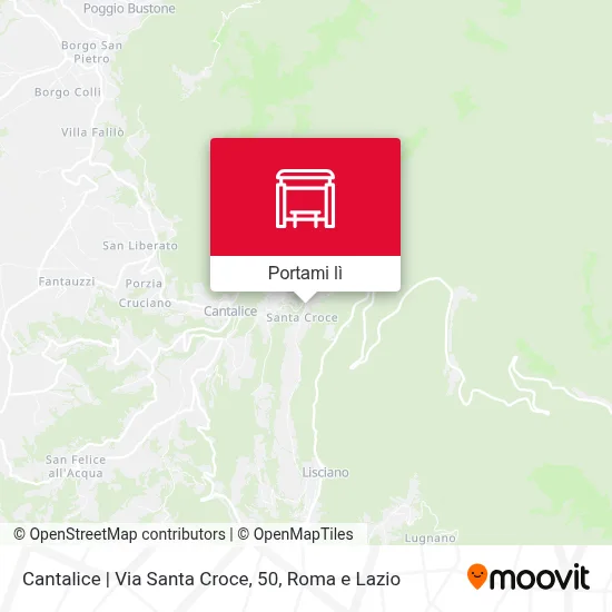 Mappa Cantalice | Via Santa Croce, 50