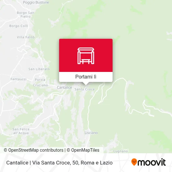 Mappa Cantalice | Via Santa Croce, 50