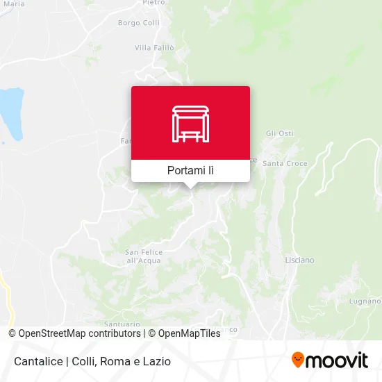 Mappa Cantalice | Colli
