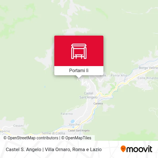 Mappa Castel S. Angelo | Villa Ornaro