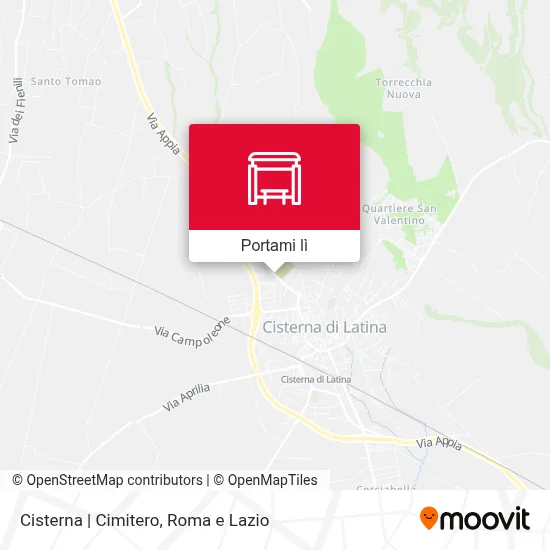 Mappa Cisterna | Cimitero