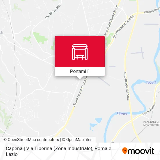 Mappa Capena | Via Tiberina (Zona Industriale)