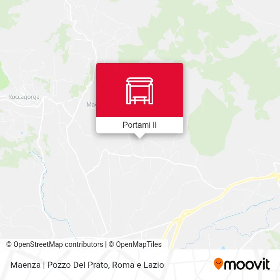 Mappa Maenza | Pozzo Del Prato