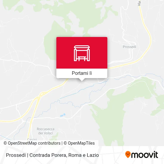 Mappa Prossedi | Contrada Porera