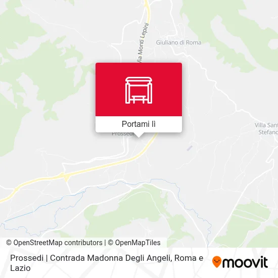 Mappa Prossedi | Contrada Madonna Degli Angeli