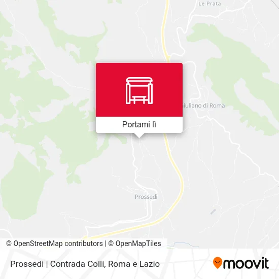 Mappa Prossedi | Contrada Colli