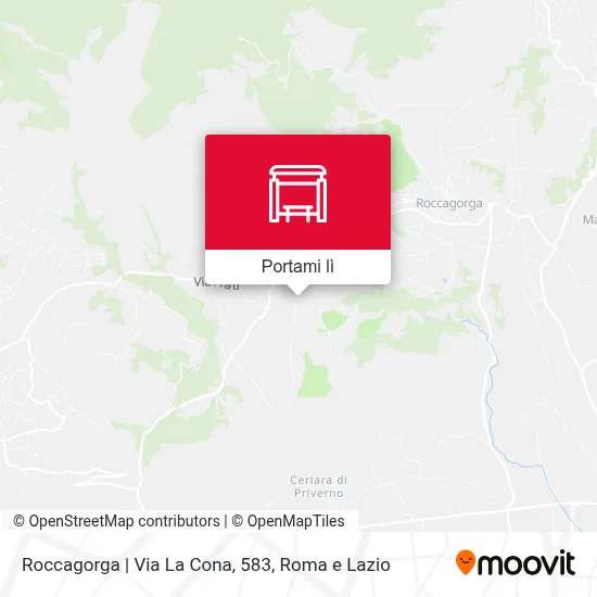 Mappa Roccagorga | Via La Cona, 583